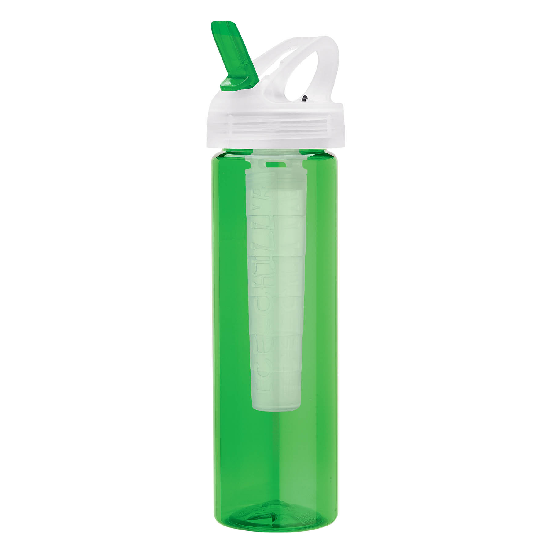 Newport 25 oz. PET Bottle with Flip Spout & Ice Stick 14