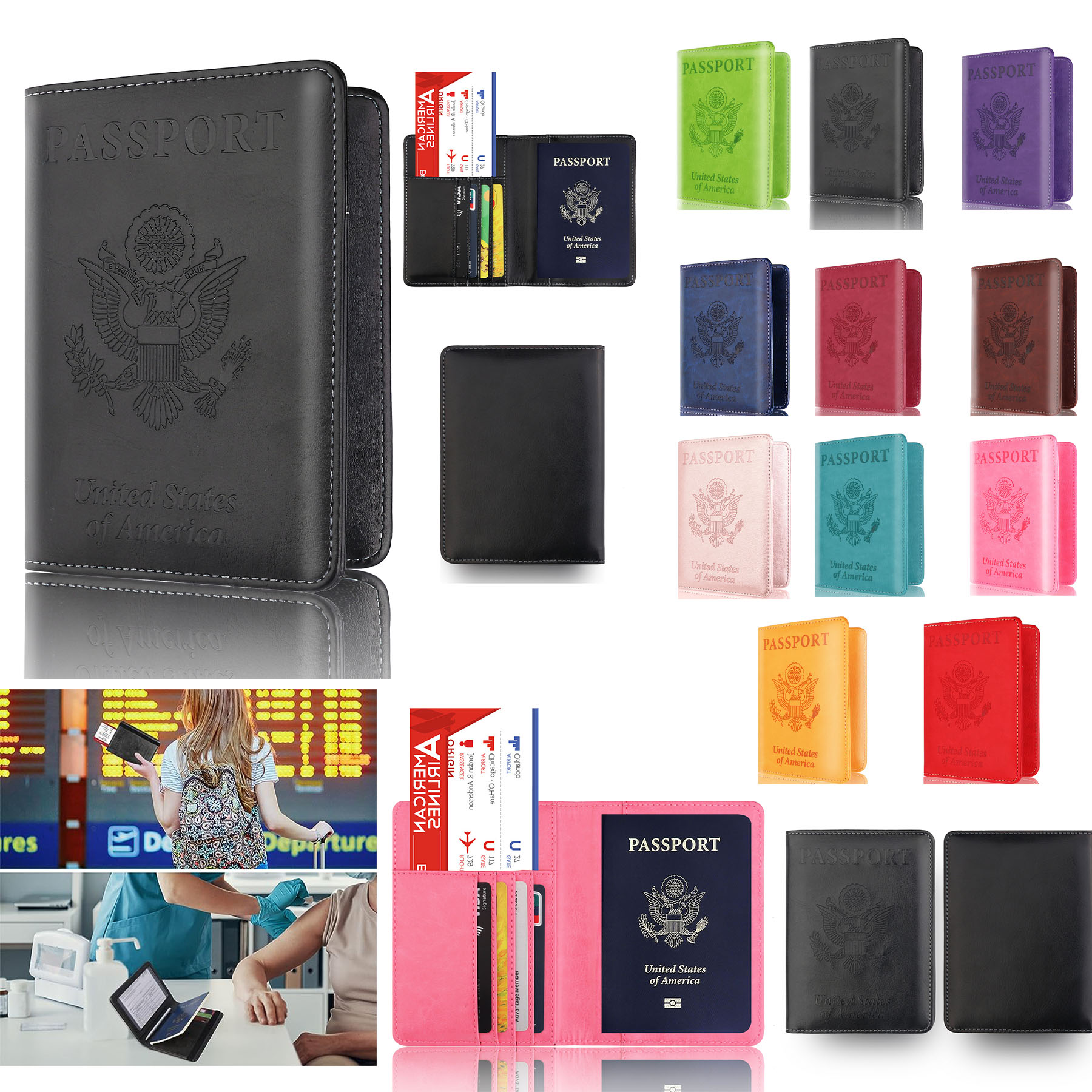 Passport and Vaccine Card Holder