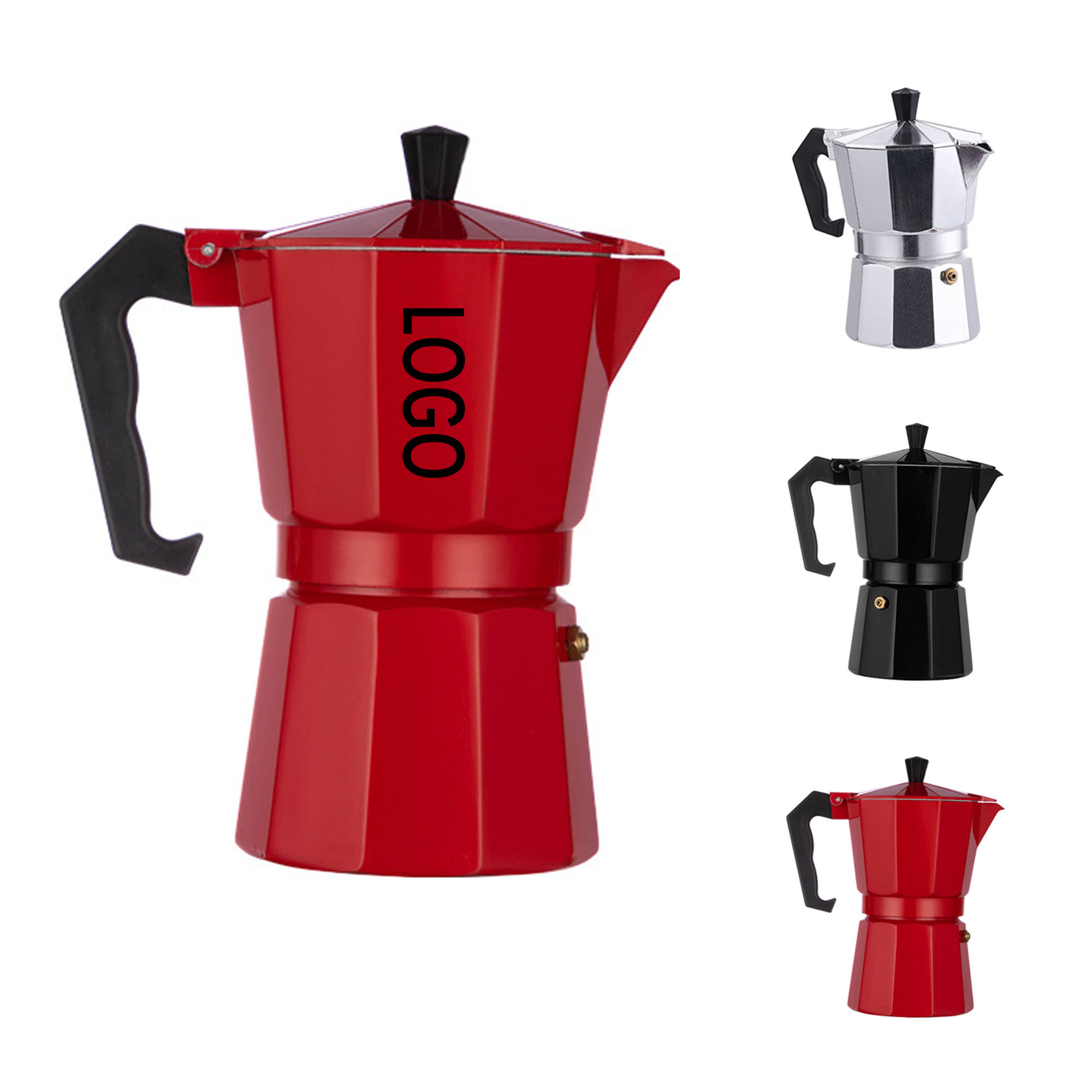 5oz Espresso Maker Moka Pot Aluminum Stovetop Coffee Pot 2