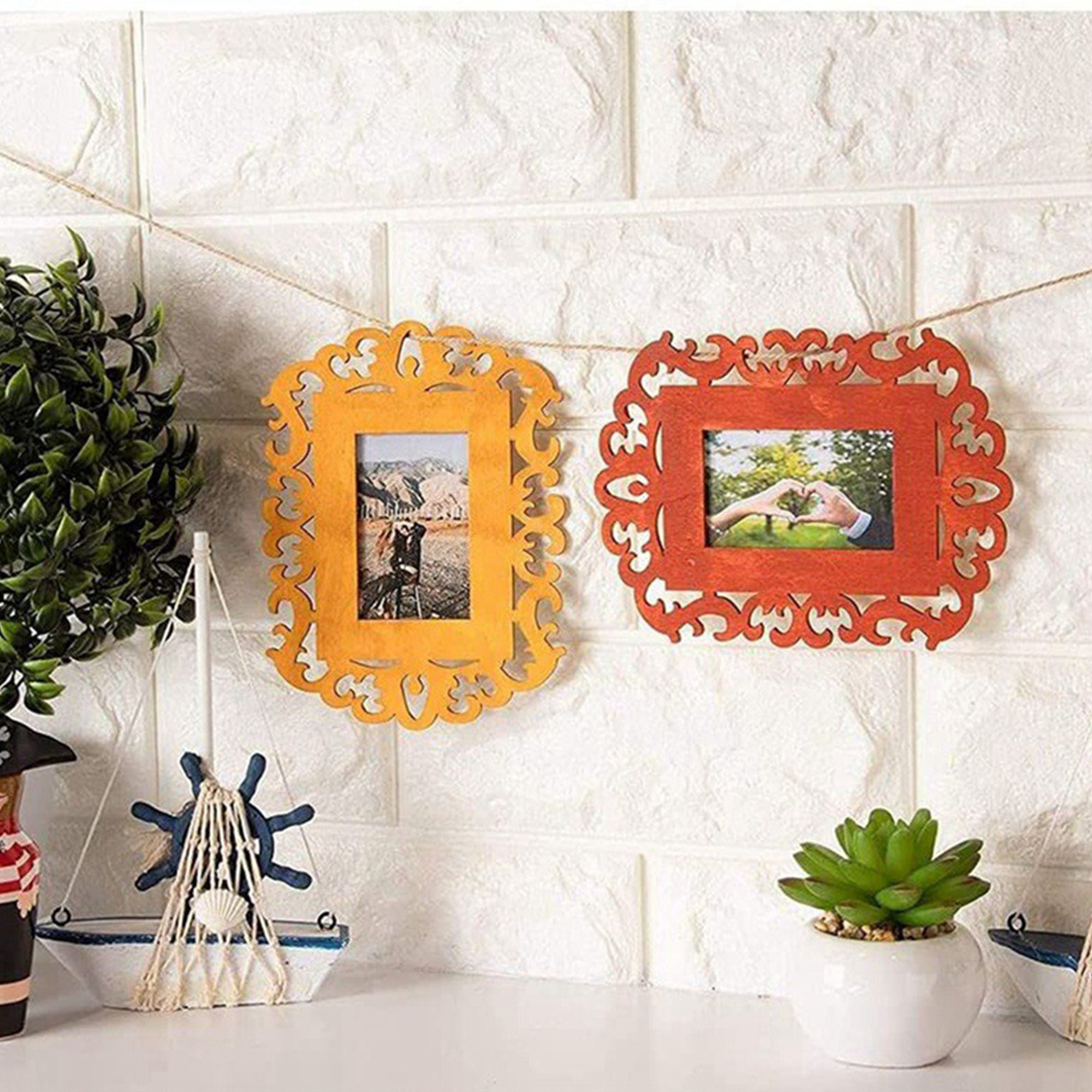 Wooden Picture Frames Unfinished Photo Decoration DIY 5