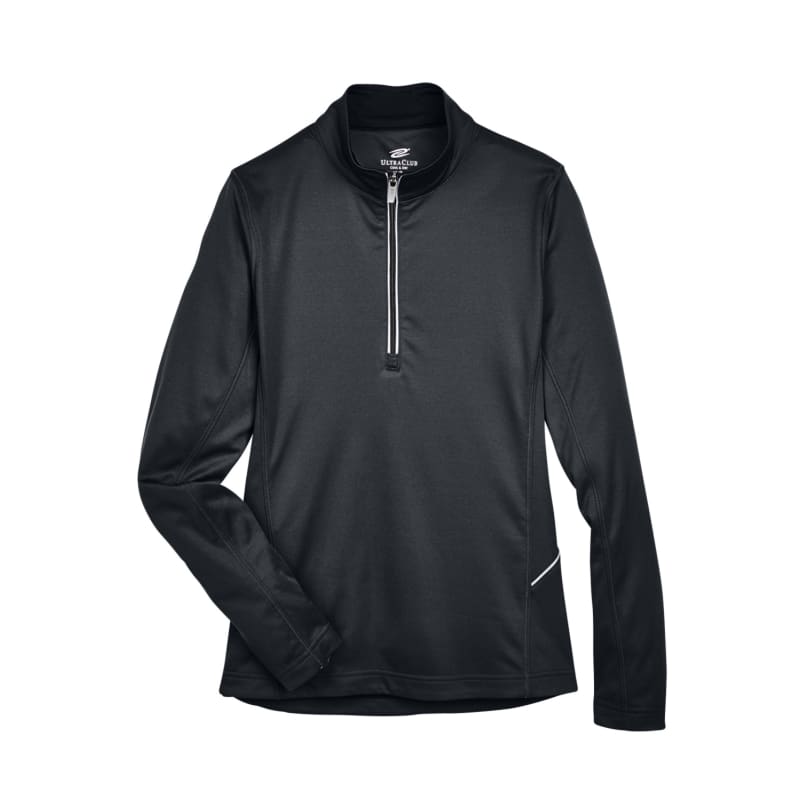 UltraClub Ladies Cool & Dry Sport Quarter-Zip Pullover 3