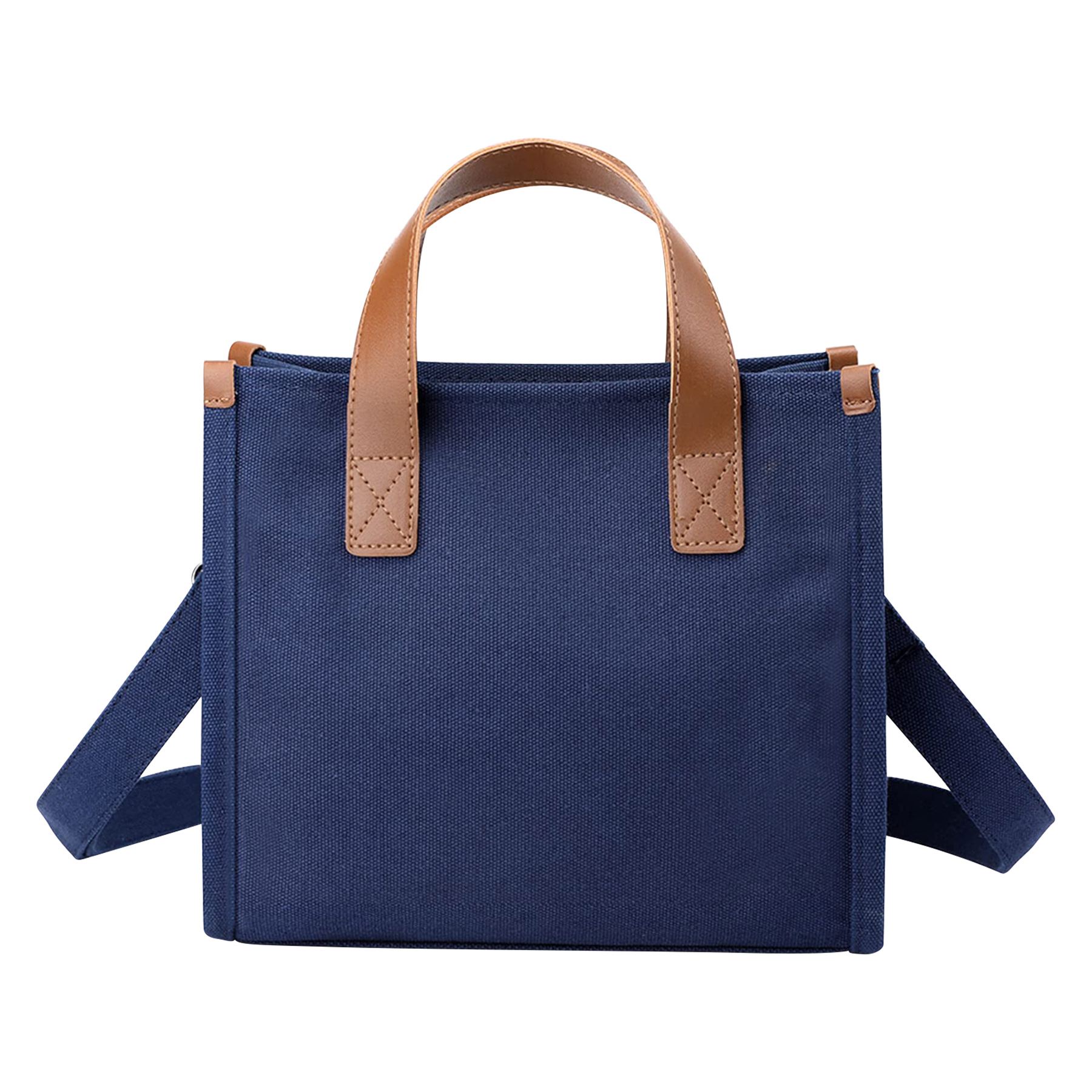 12 OZ Magnetic Buckle Crossbody Canvas Tote Bag With Guesset 3