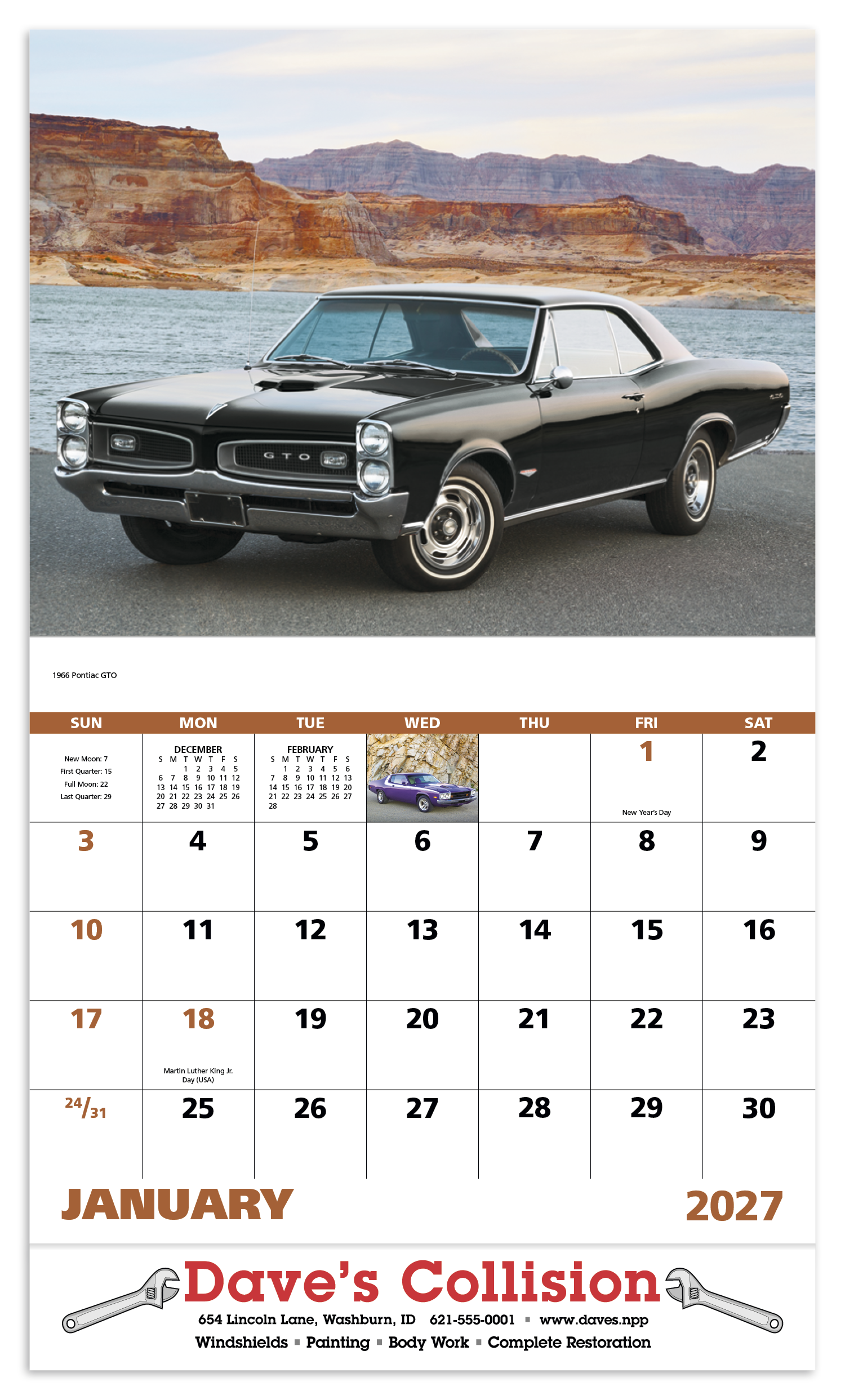 Good Value™ Muscle Thunder - Stapled Calendar 40