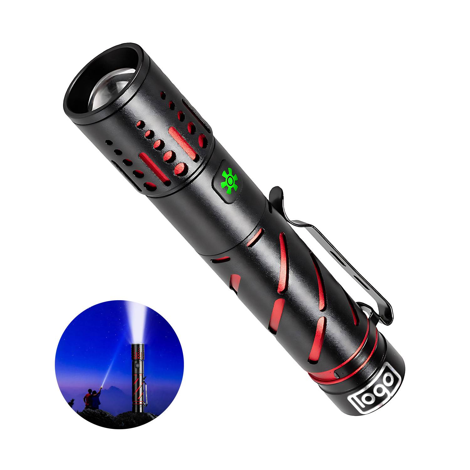 Waterproof Aluminum Outdoor Laser Flashlight 5