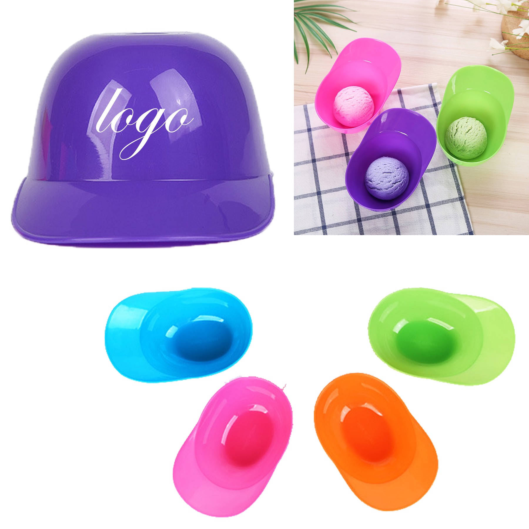 Baseball Hat Ice Cream Bowl