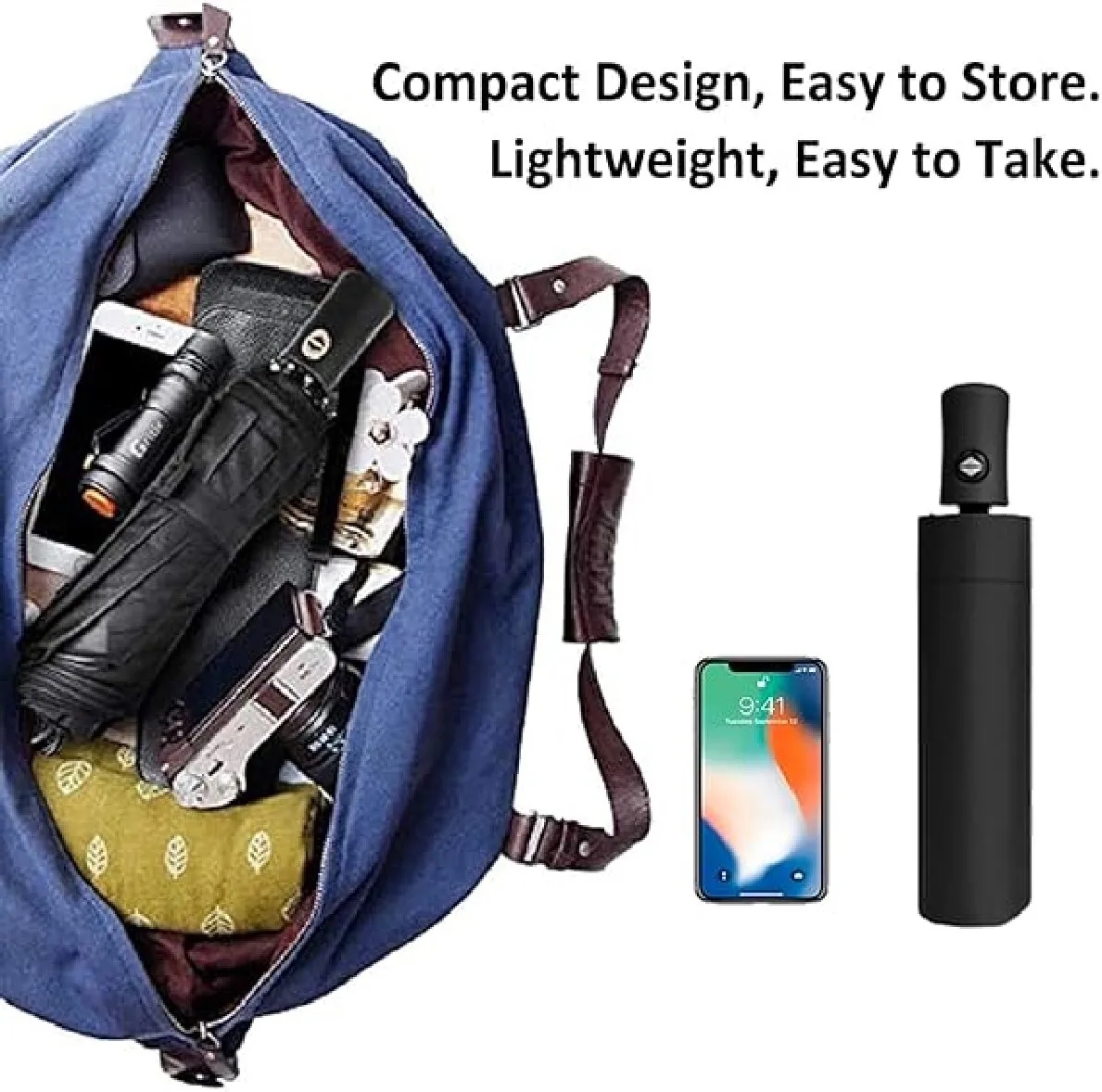 Hannstar Folding Travel Umbrella 3