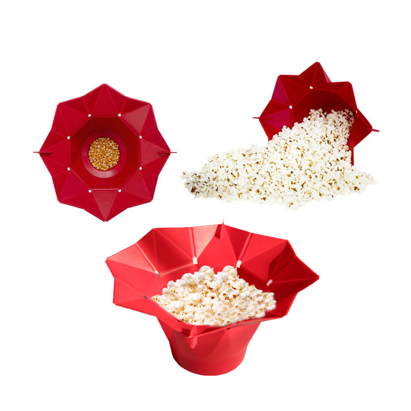 Collapsible Silicone Microwave Popcorn Maker 3