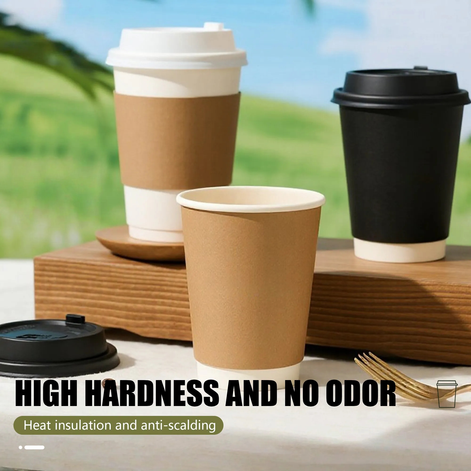9oz Insulated Paper Cup With Lid Free Shipping 10