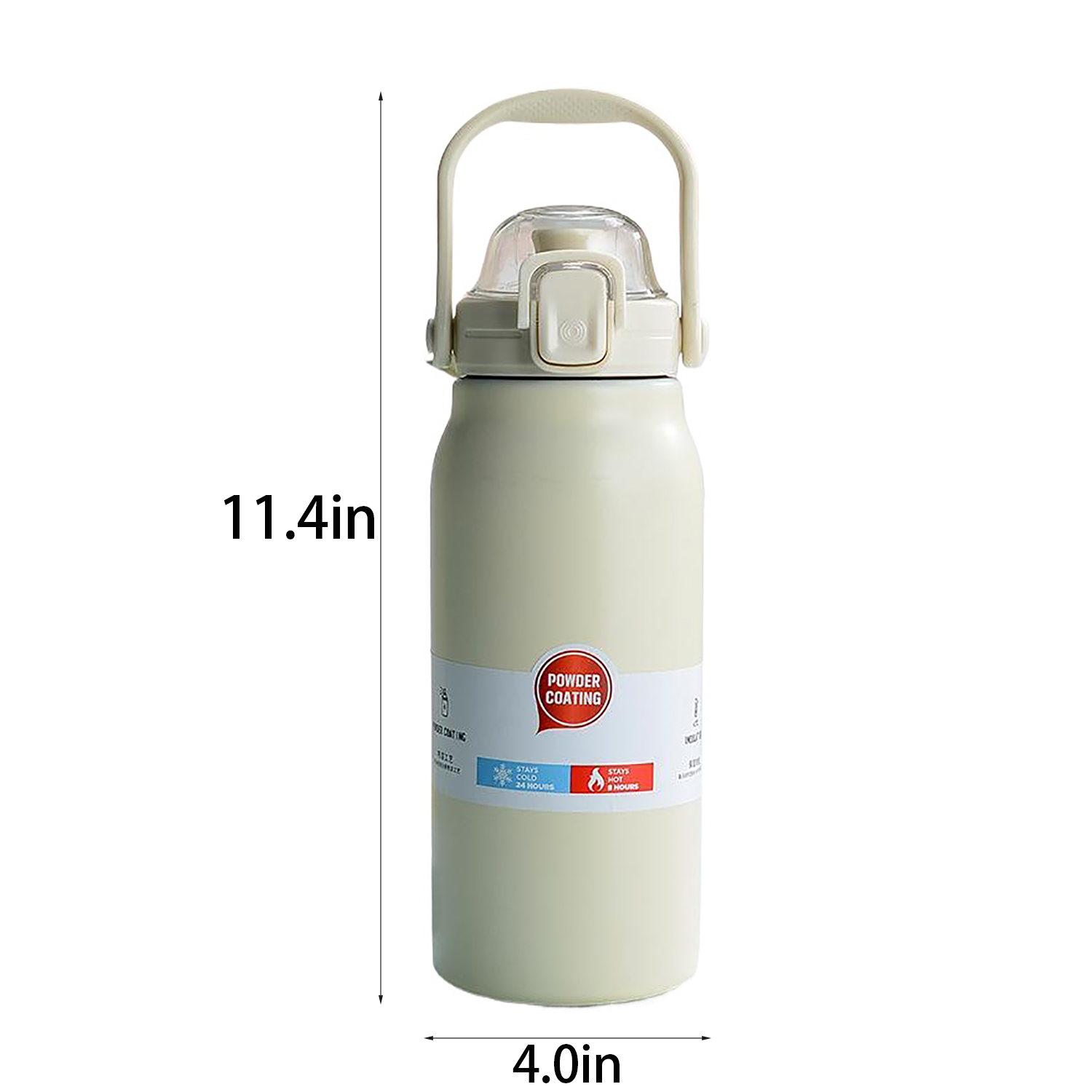 43oz Stainless Steel Insulated Water Bottle w/ Straw 7