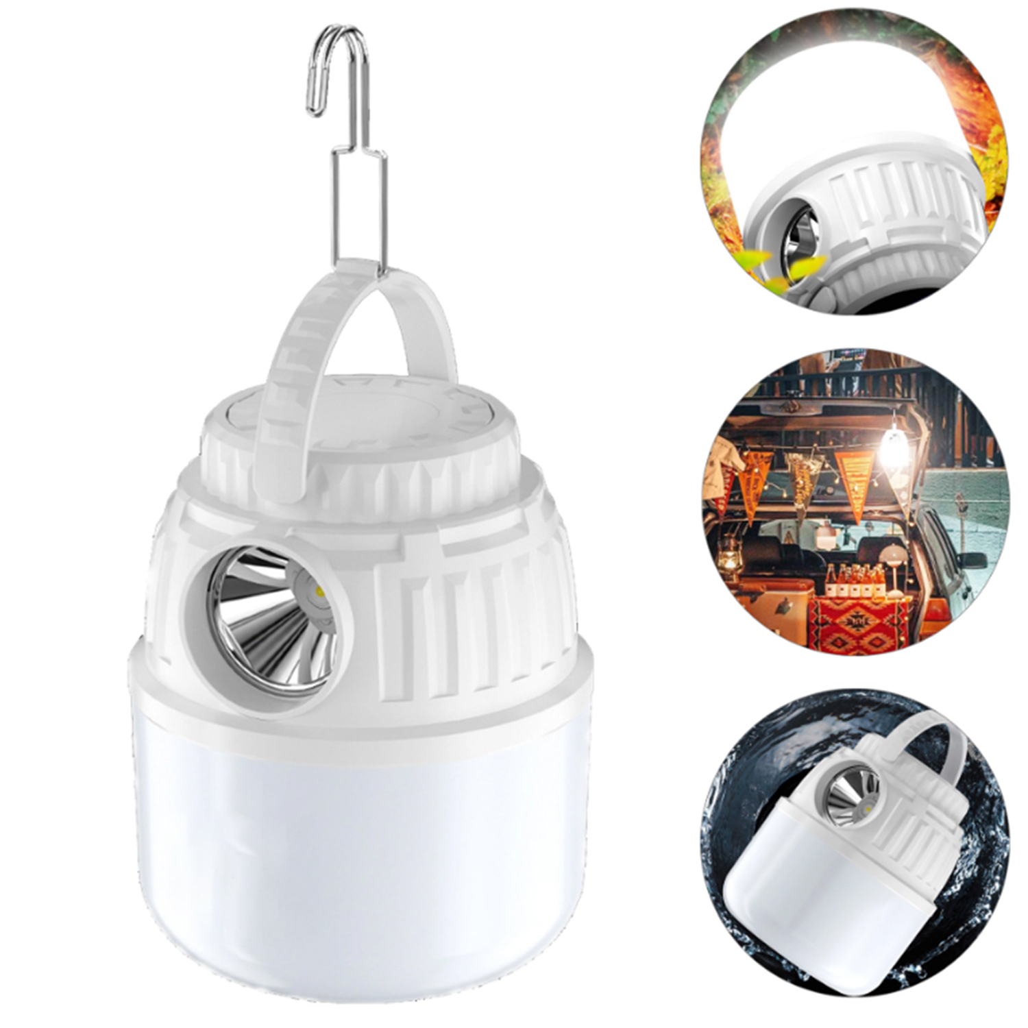 Camping Lantern Rechargeable Hanging Led Lights Bulbs 6