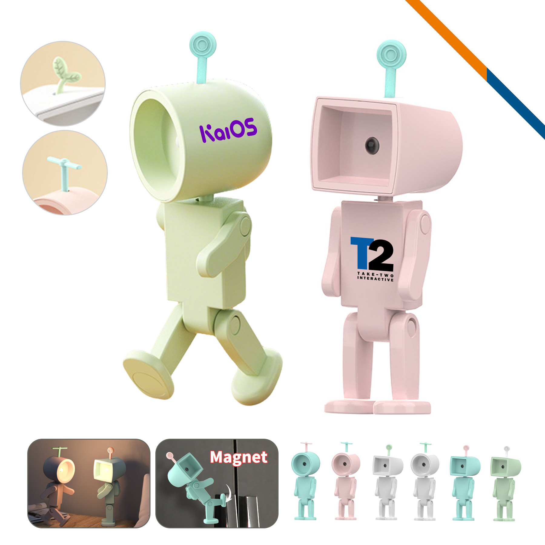 BotLite Mini Robot Magnetic LED Night Light 2