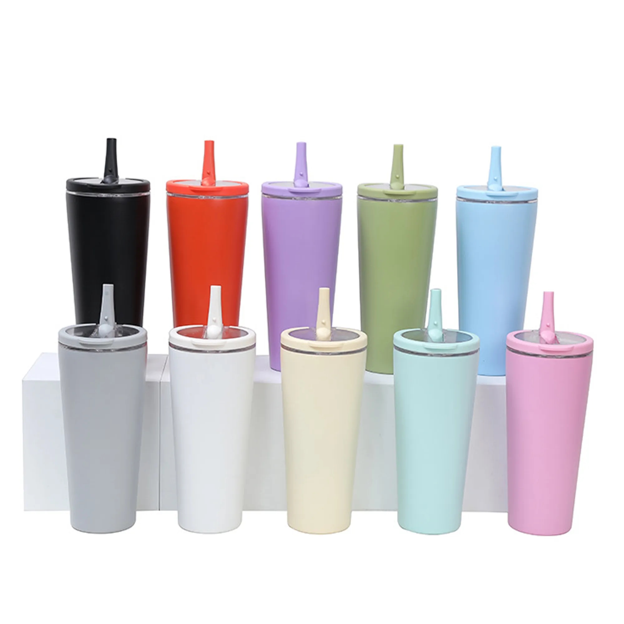 24oz Insulated Tumbler with Straw Lid 3