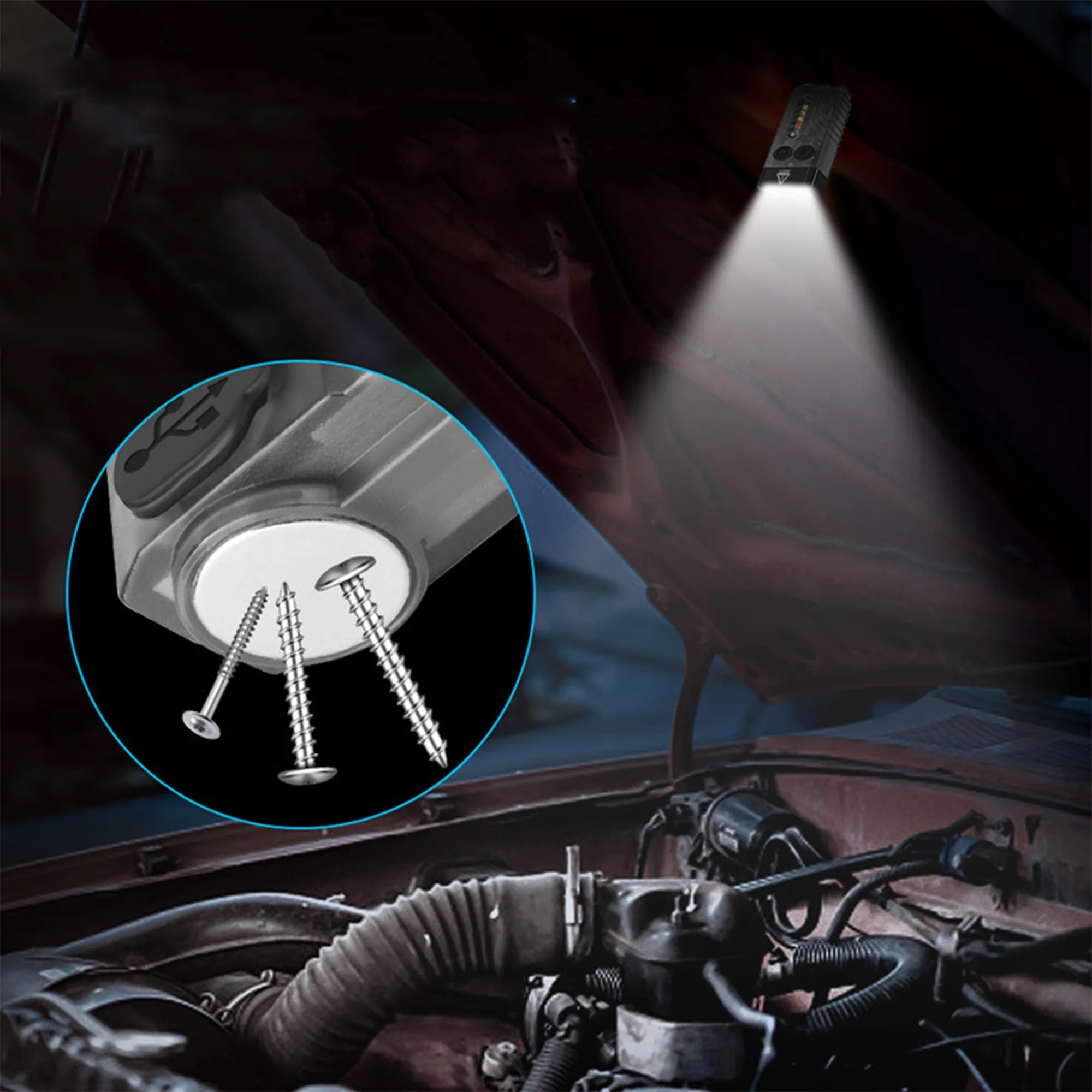 Pocket Powerful Flashlight Magnet Buzzer 4