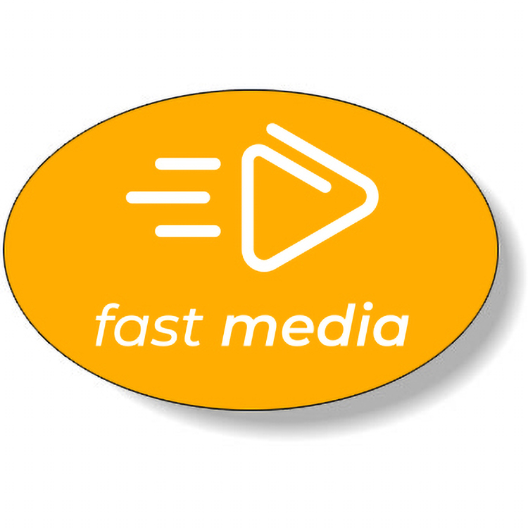 Fluorescent Orange Flexo-Printed Stock Oval Roll Labels (1.625"x.2.5")