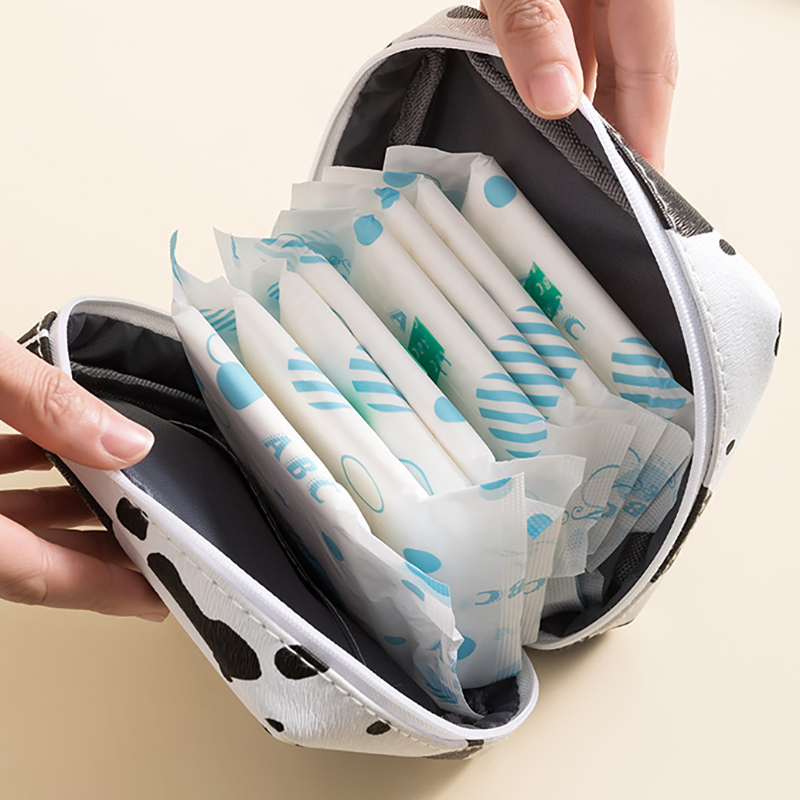 Cow Print Waterproof Toiletry Bag Cosmetic Bag 7