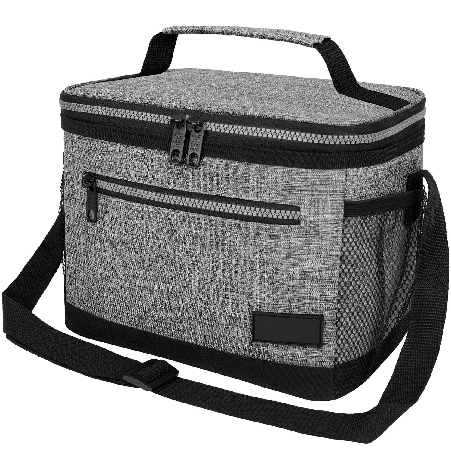 8L Leakproof Oxford Insulated Lunch Cooler Bag w/ Pocket 12