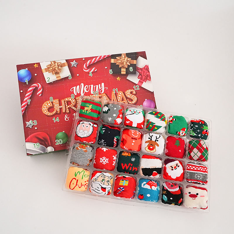 Custom Fun Christmas Socks Set Gift Box 3
