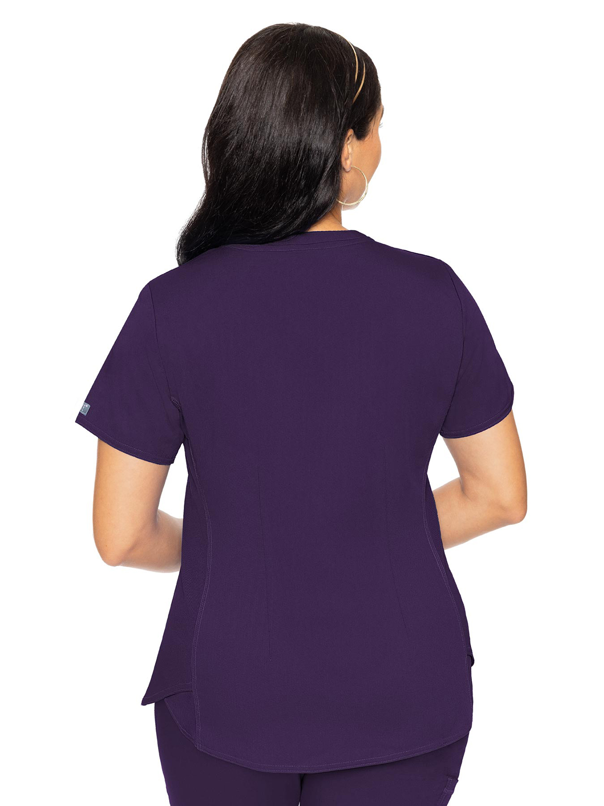 Med Couture - MC Touch - Women's 4-Pocket V-Neck Shirttail Top 59
