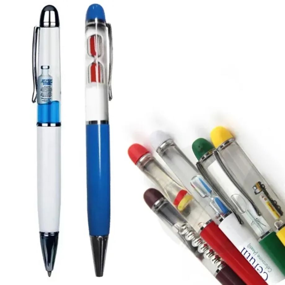 Custom Liquid Floating Ballpoint Pen 2
