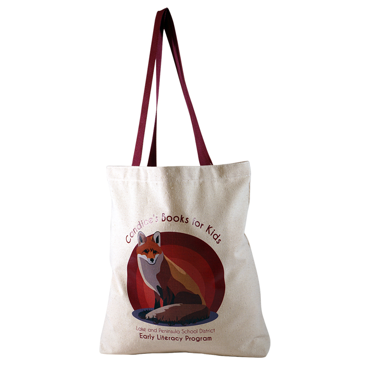 Bottom Gusset Cotton Tote, with Poly Handles 2