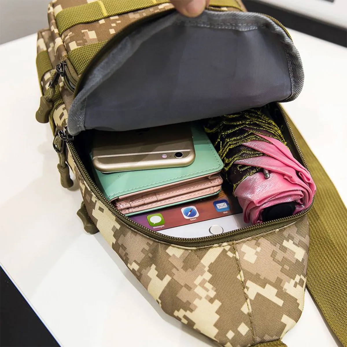 Durable Camouflage Outdoors Sling Crossbody Bag 2