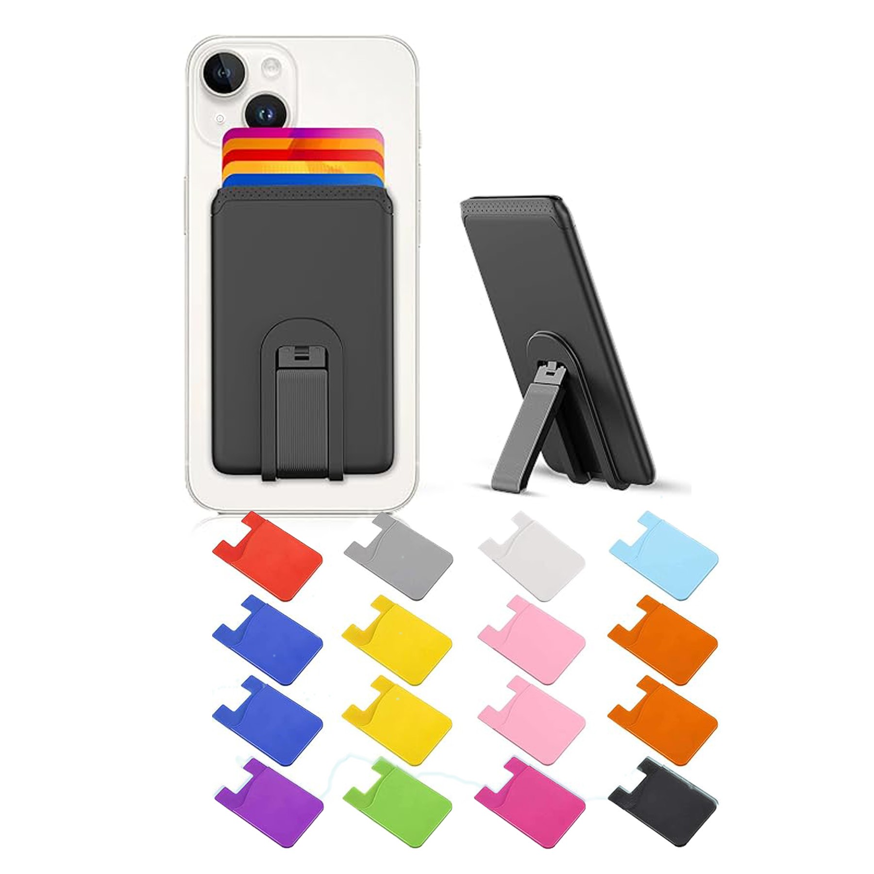 Silicone Phone Card Holder Mount In U Shape 4