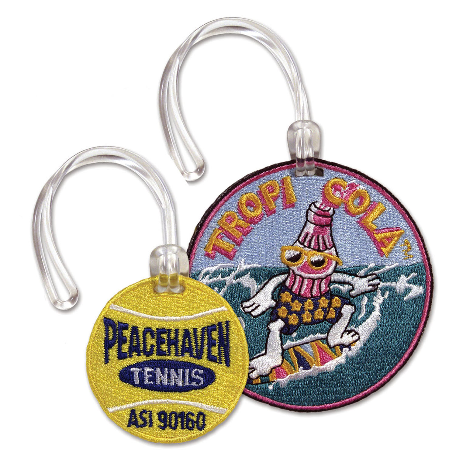 Embroidered 2 Sided Bag Tag 2