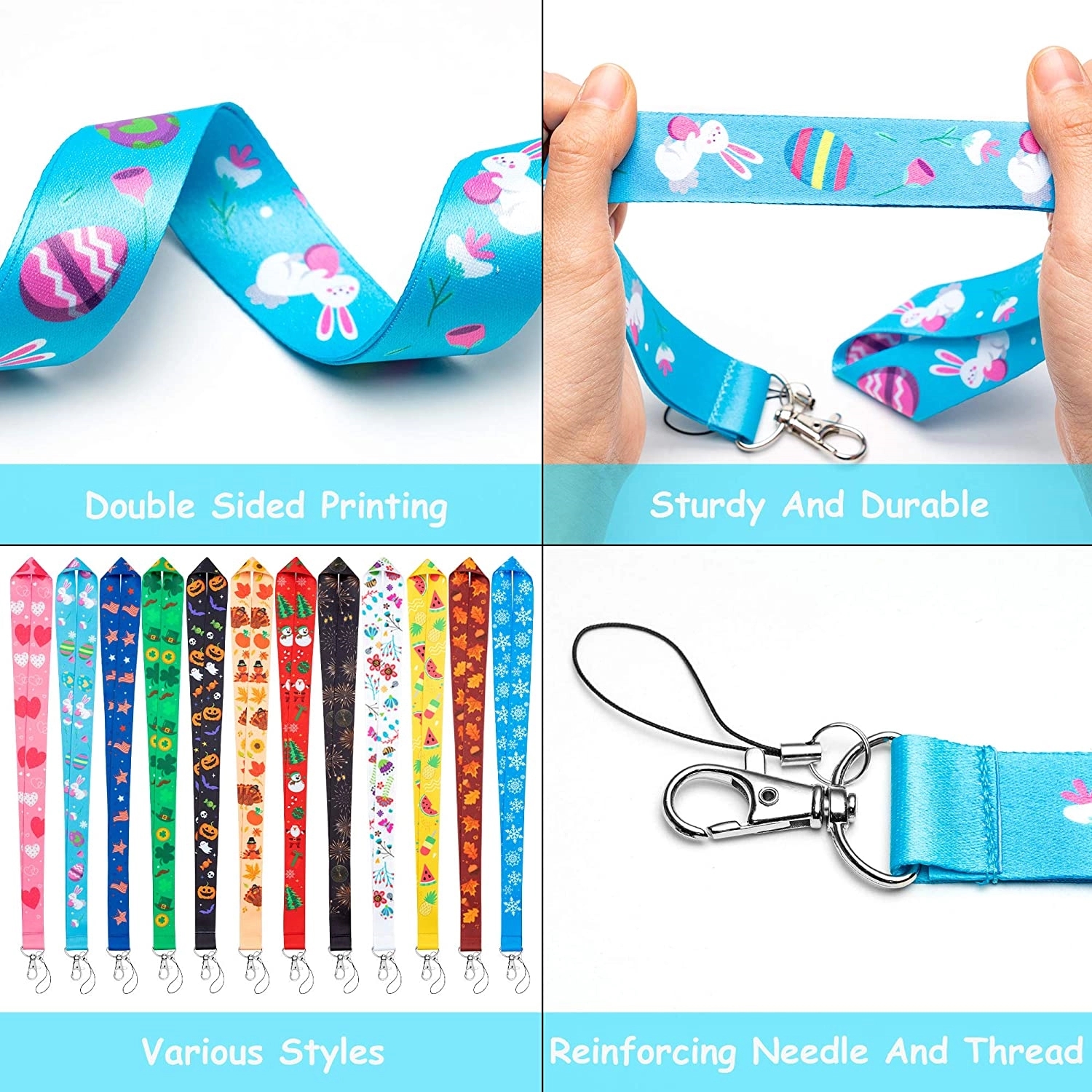 Full Color Duble Side Sublimated Lanyard-MOQ 100 1