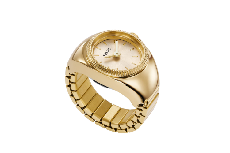Fossil Women's Watch Ring Two-Hand Gold-Tone Stainless Steel Watch 1