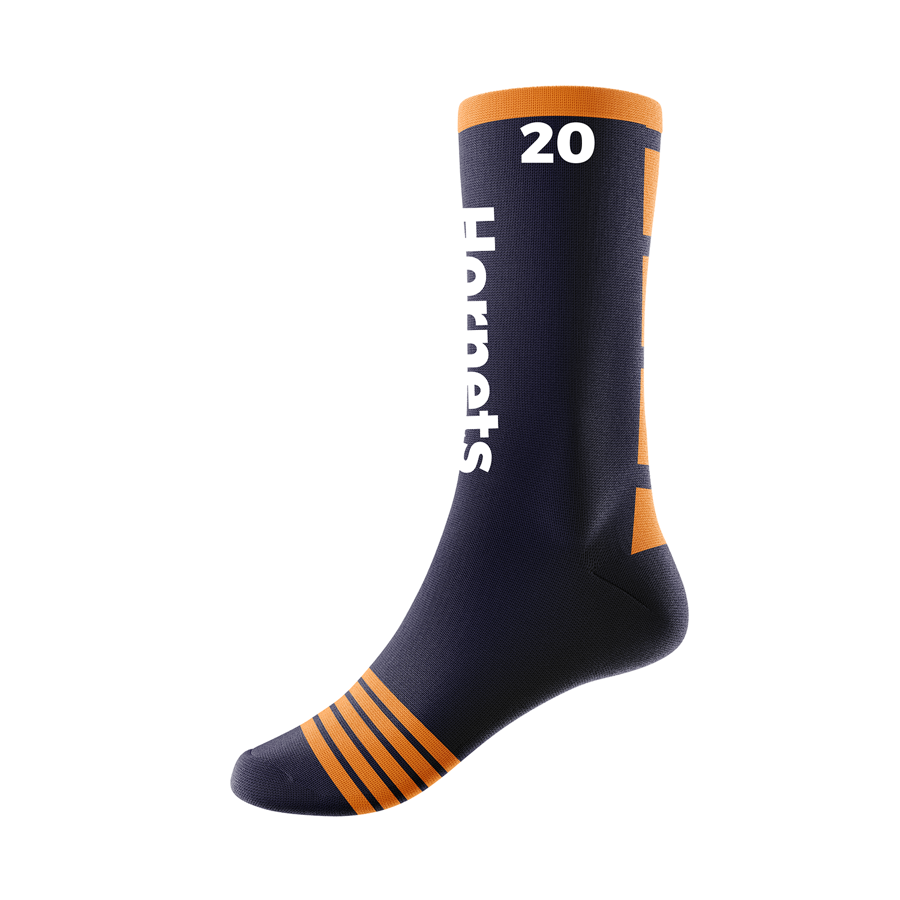 Jacquard Weave 144-Needle Calf Basketball Socks w/ Cushion