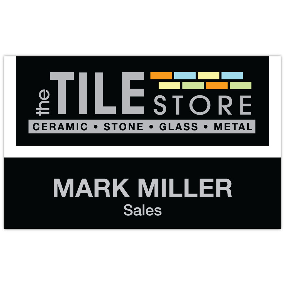 St. Paul Plastic Name Badge (Custom sized between 6 and 9 sq. in.) 2