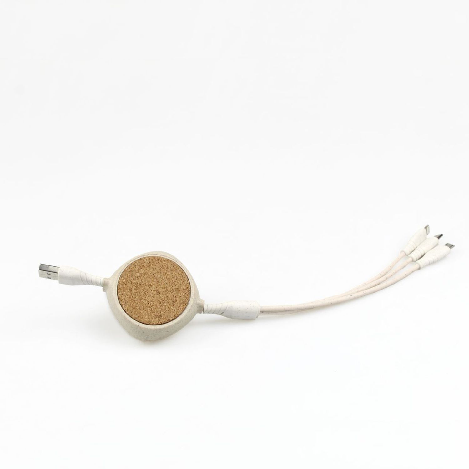 Retractable Wheat Straw Multi Charging Cable 3