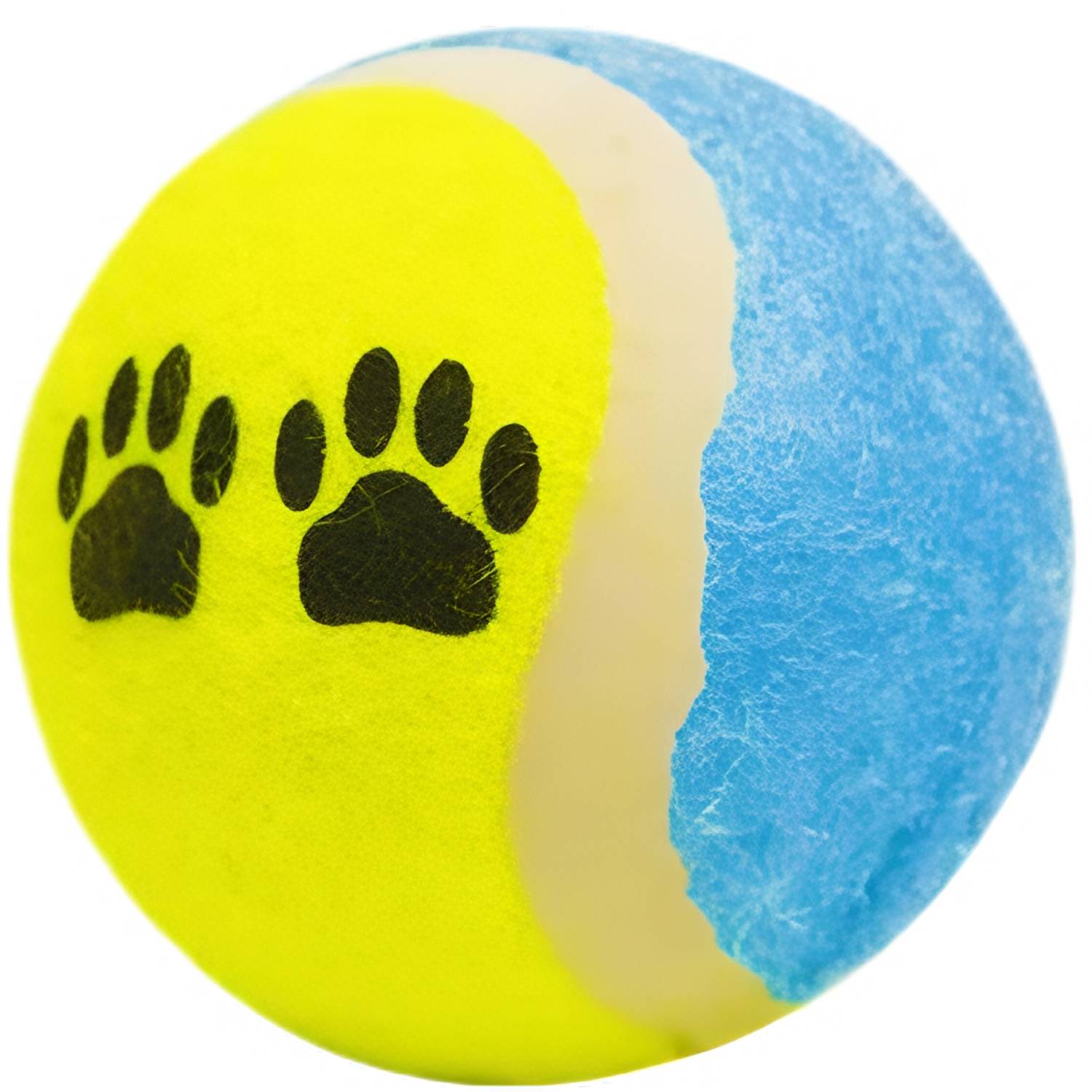 Pet Paw Print Interactive Tennis Ball Toy 9