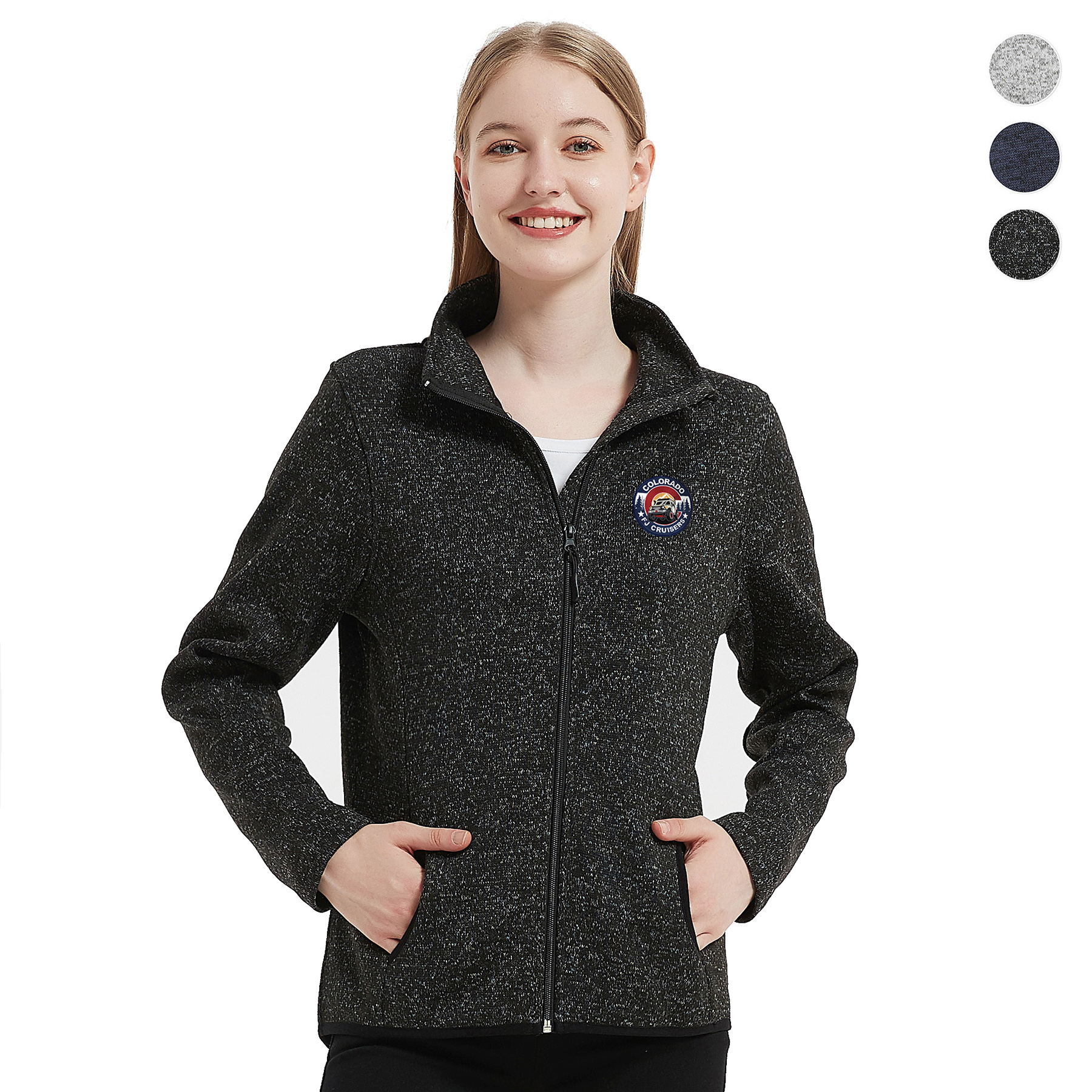 Women's Full-Zip Sweater Fleece Jacket 2