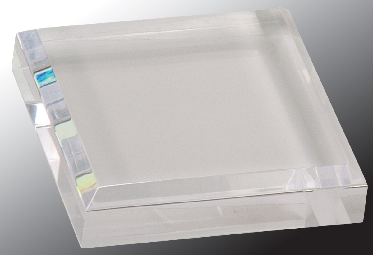 3" x 3" Clear Acrylic Paperweight Award
