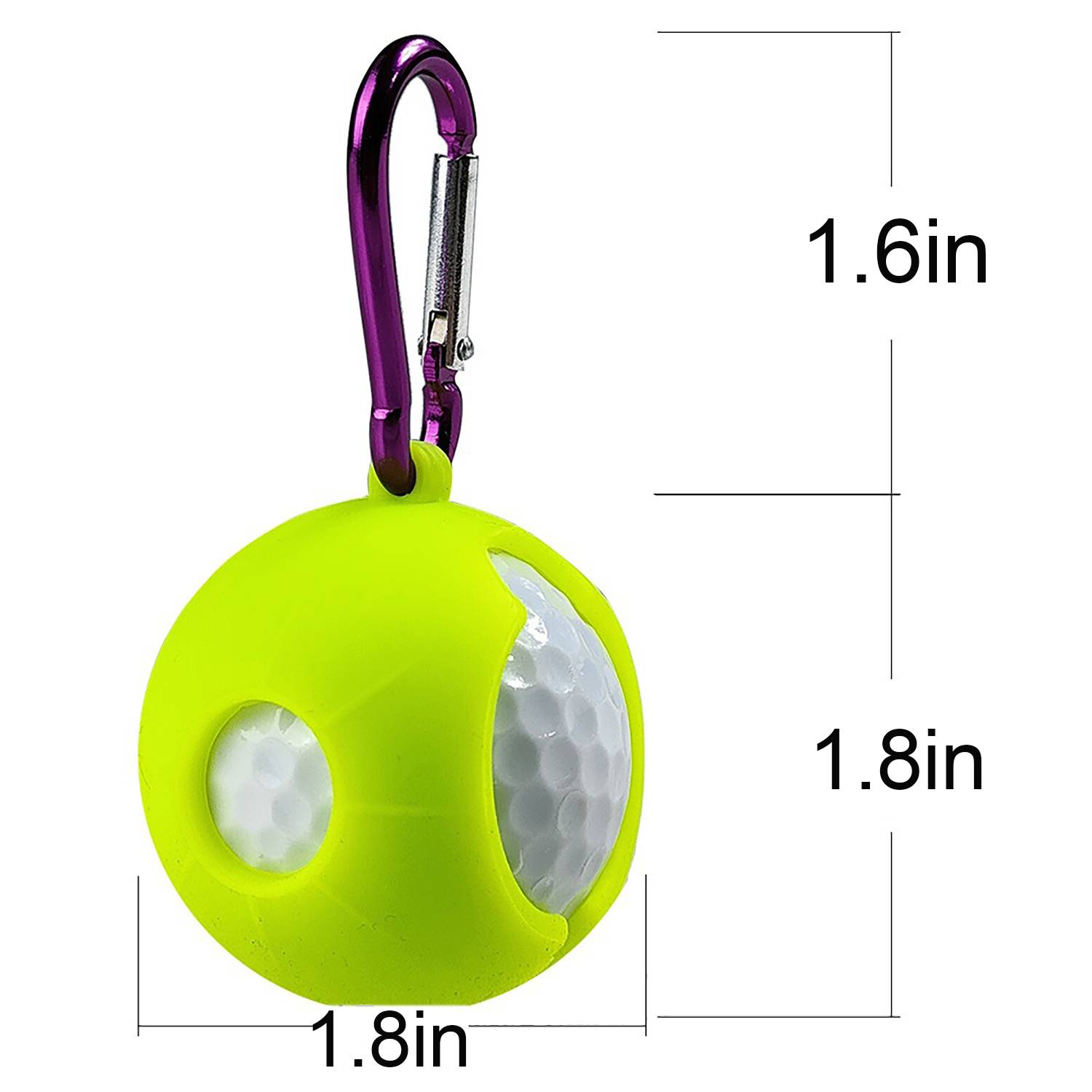 Golf Ball Silicone Protective Sleeve With Hook 9