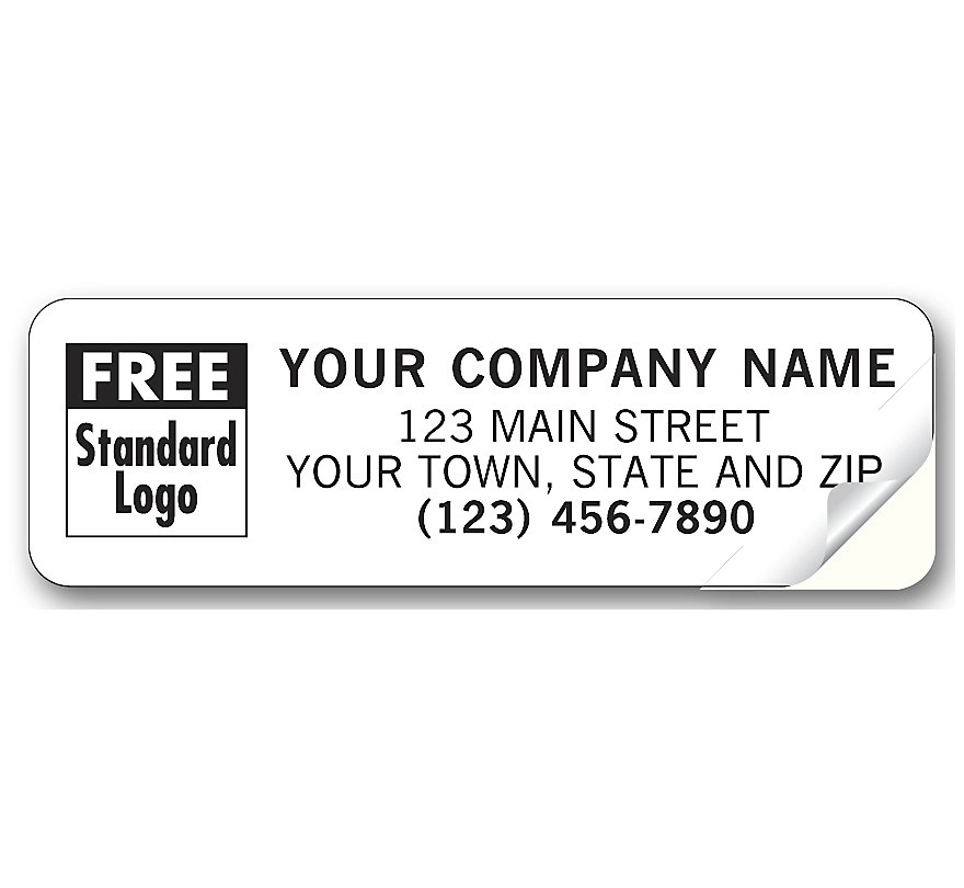 Label - Transparent Address Advertising, Padded 2
