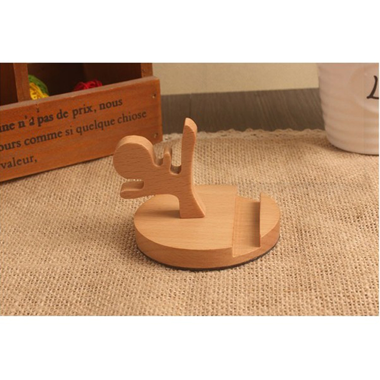 Creative Sustainable Wooden Phone Stand 4