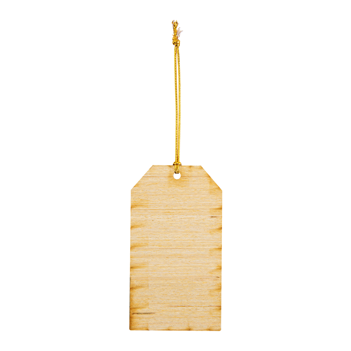 Wood Ornament - Gift Tag 3