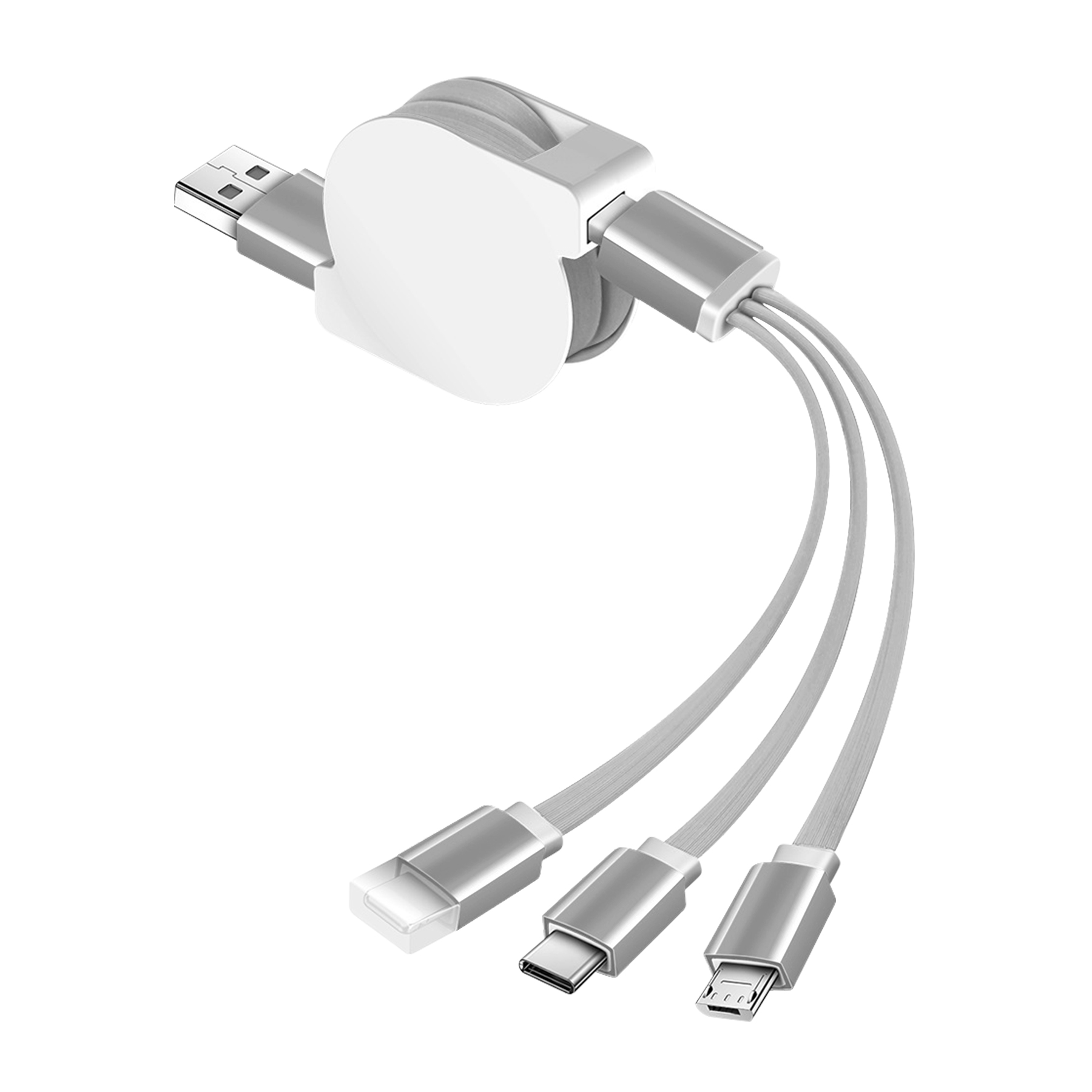 Retractable 3-In-1 Charging Cable 1