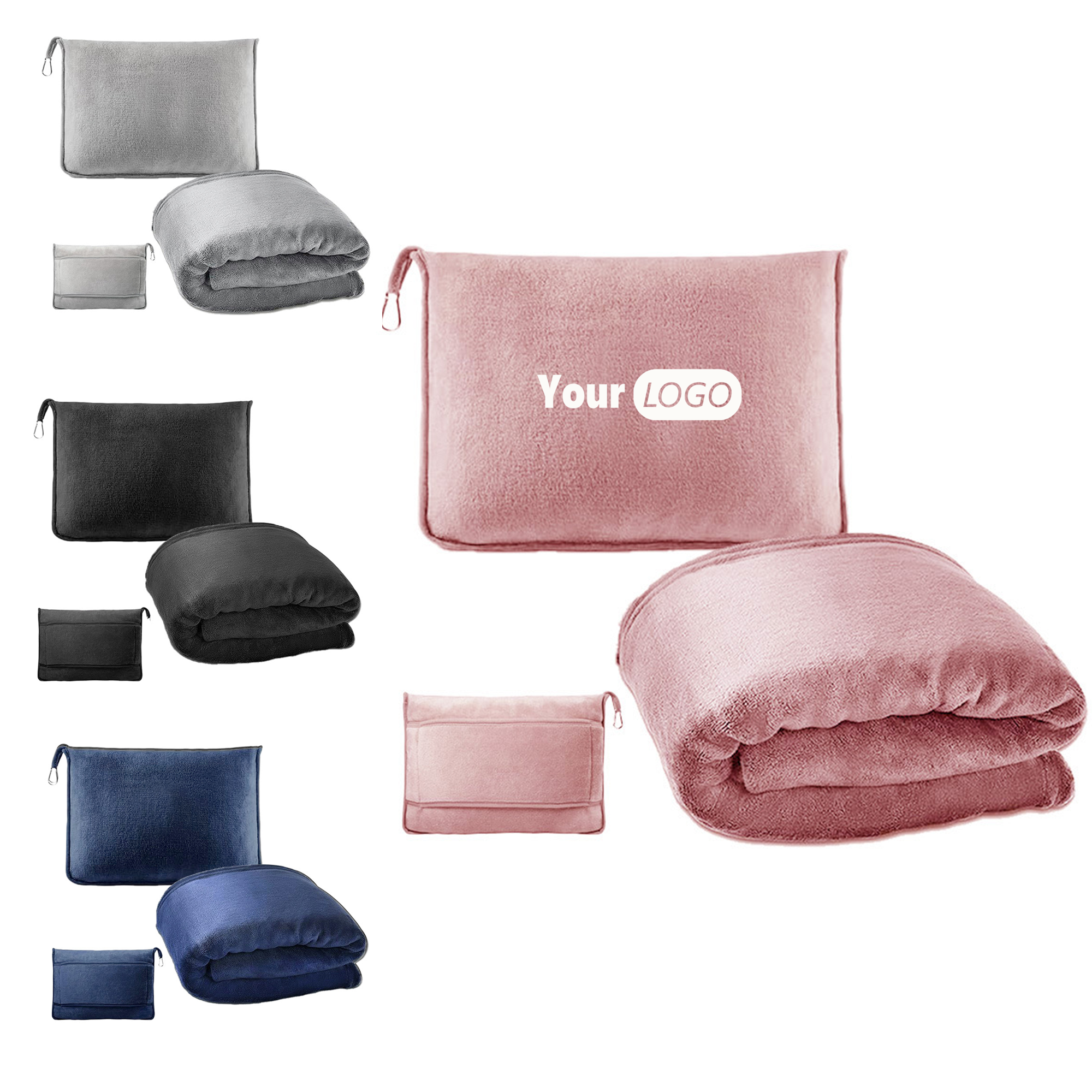 2-in-1 Pillow and Blanket Travel Set 3