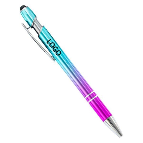 Aluminum barrel Pen With Touch Head 2