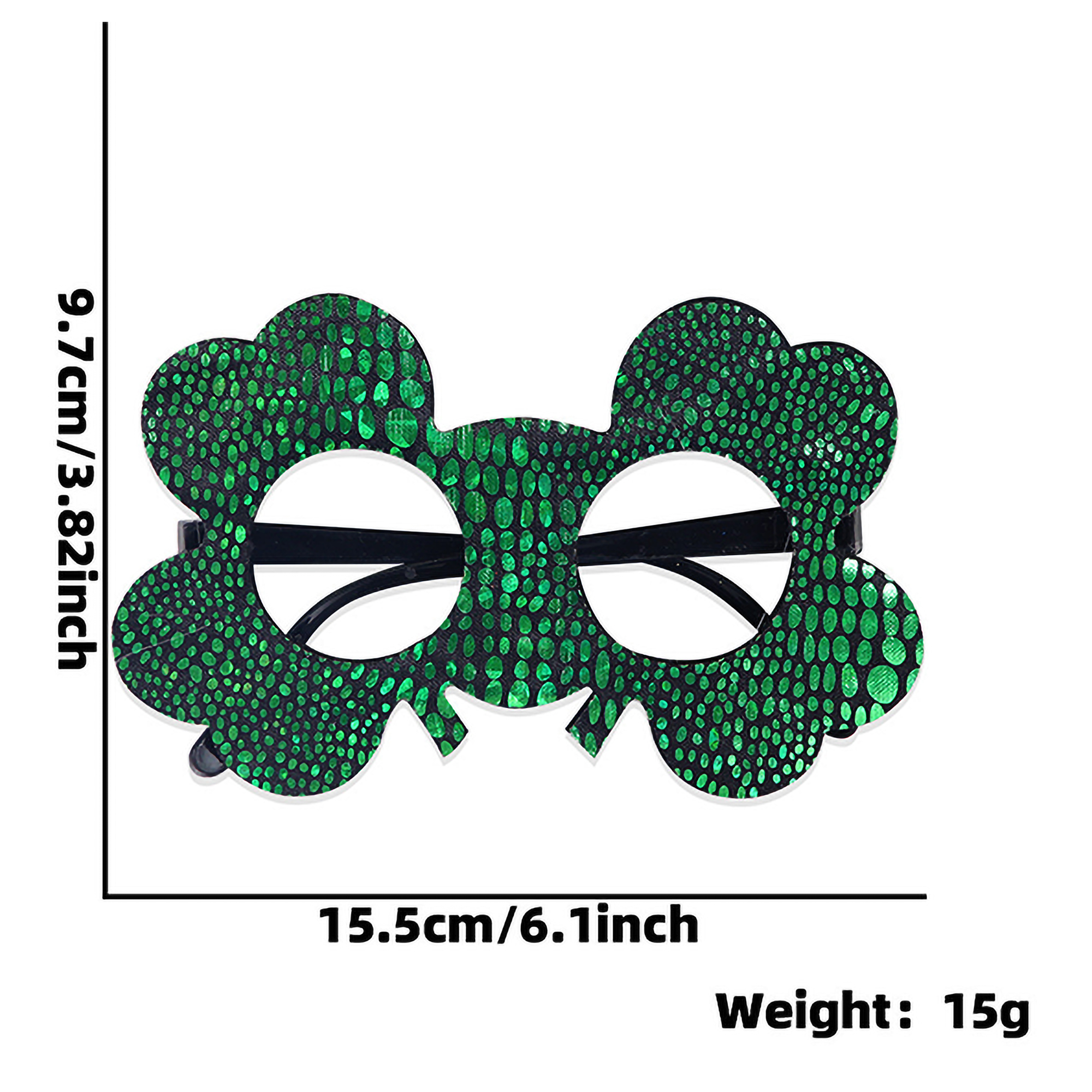 Irish-Themed Sparkling Glasses Construction St.Patrick's Day 1