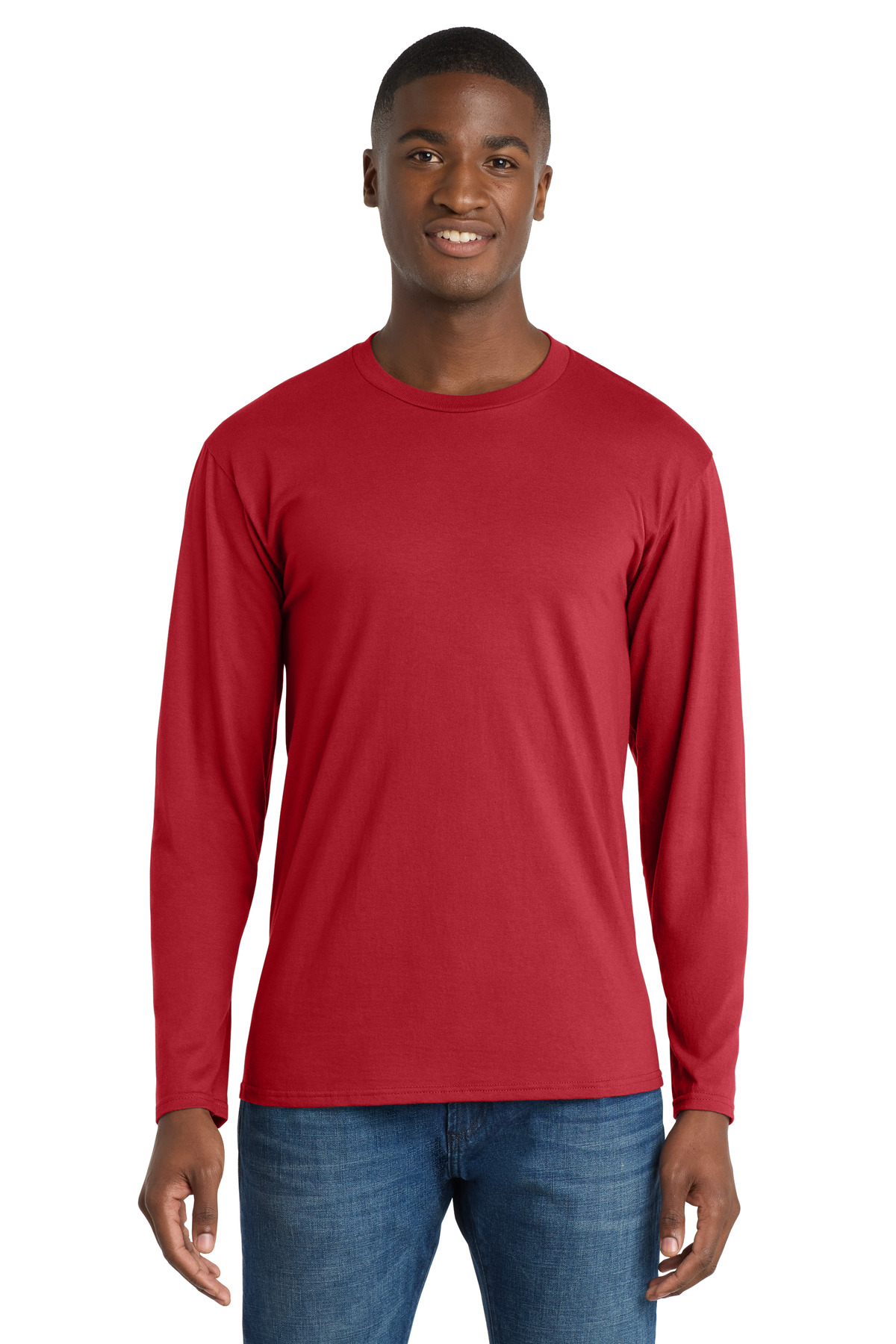Port & Co Long Sleeve Fan Favorite Tee. PC450LS 6