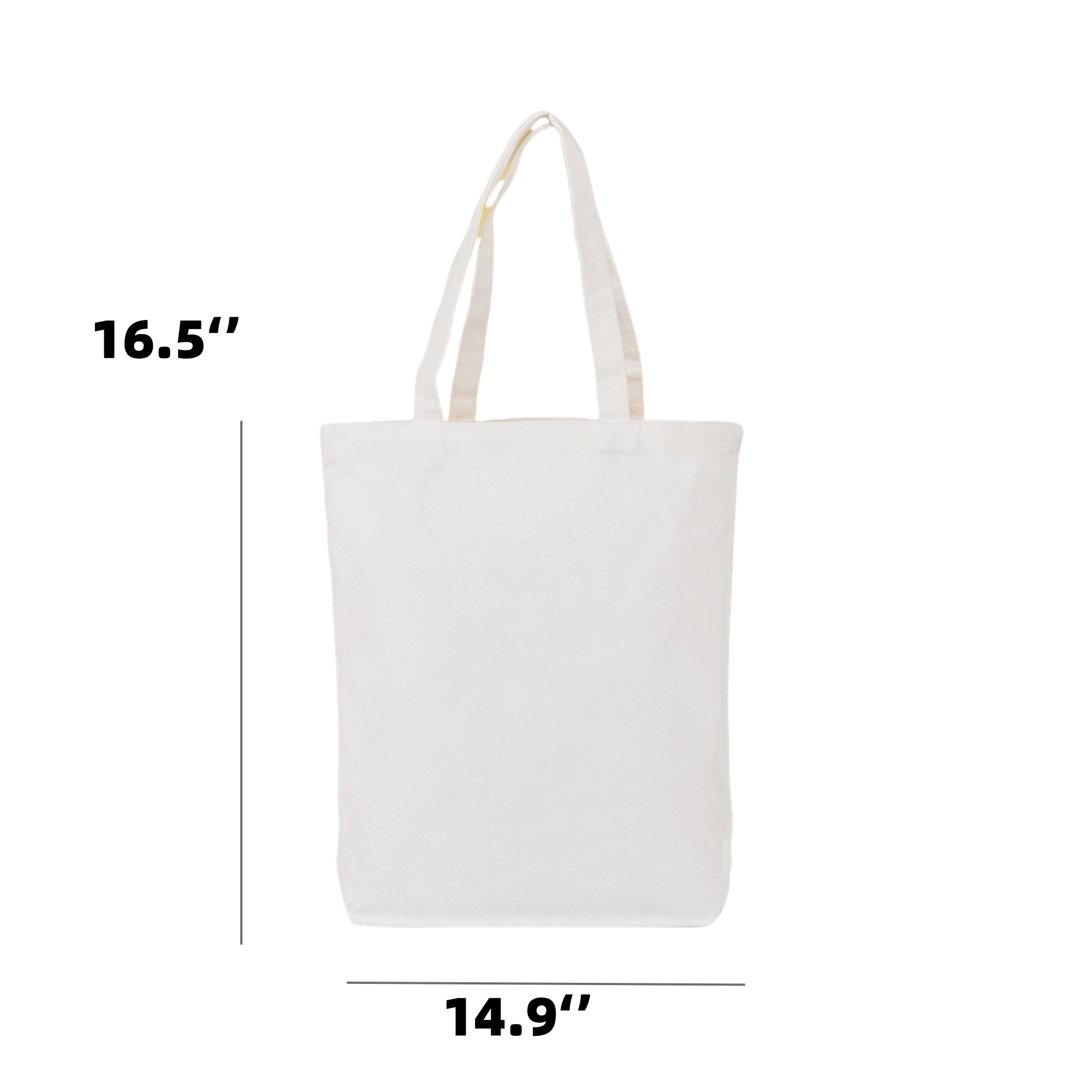 Premium Natural Canvas Tote Bag, custom tote bag with logo imprint 2