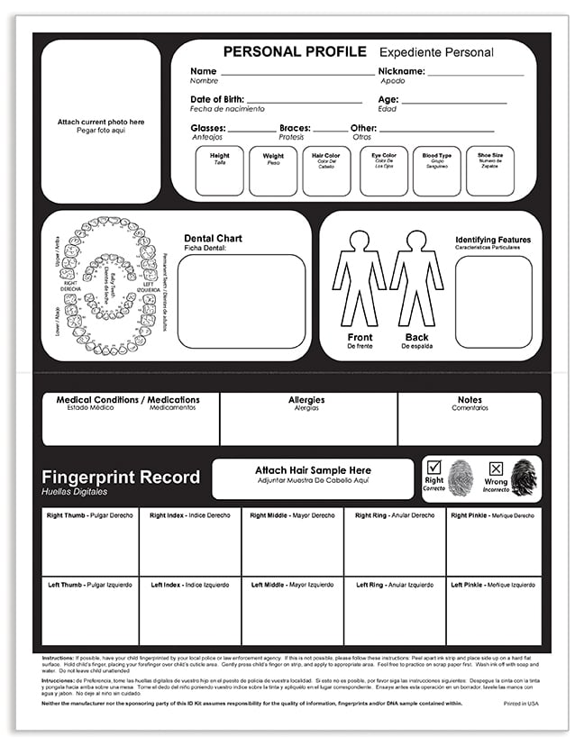 Child ID Safety Kit 13