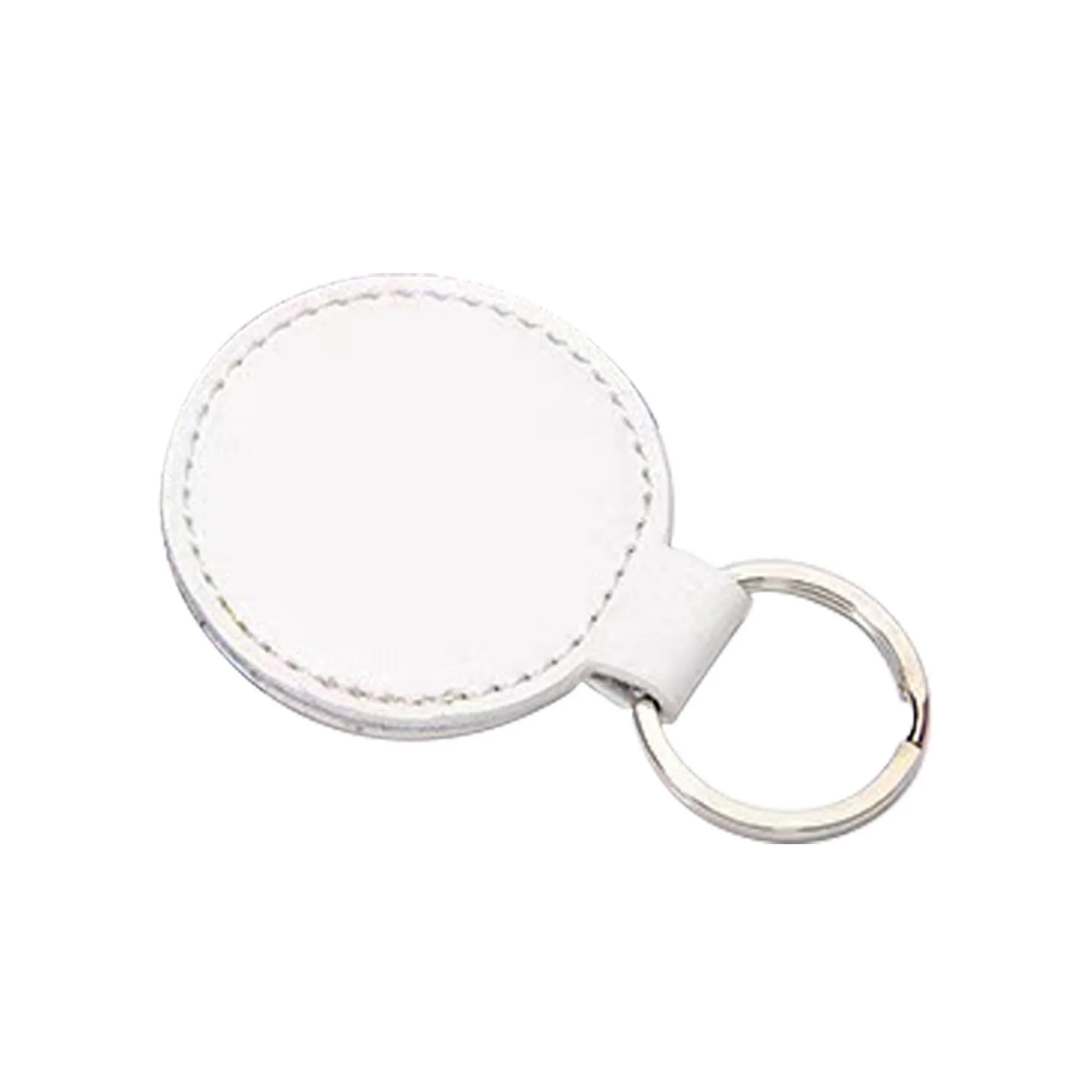 Simulated Leather Circular Key Chain 1