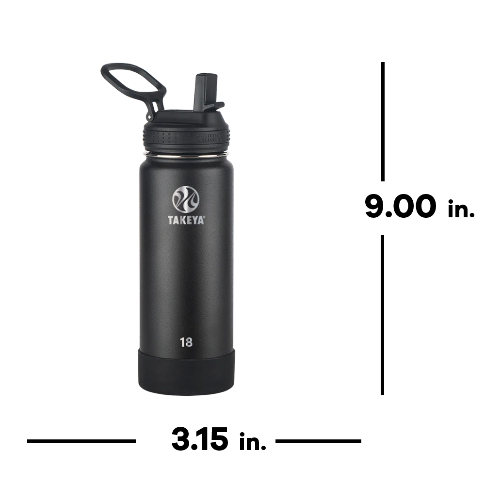 Takeya 18 Oz. Actives Water Bottle W/ Straw Lid 2