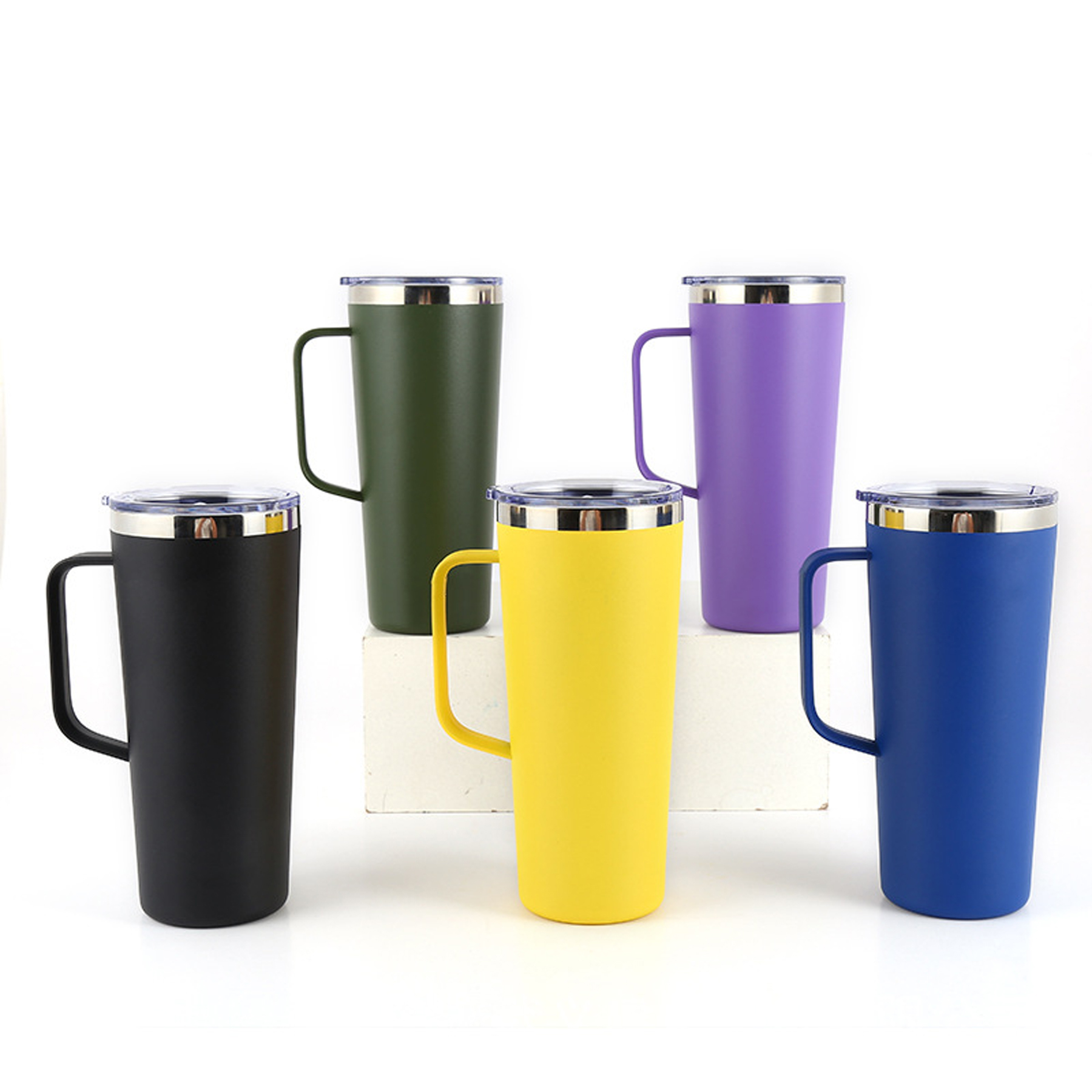24 oz Insulated Travel Coffee Mug with Lid