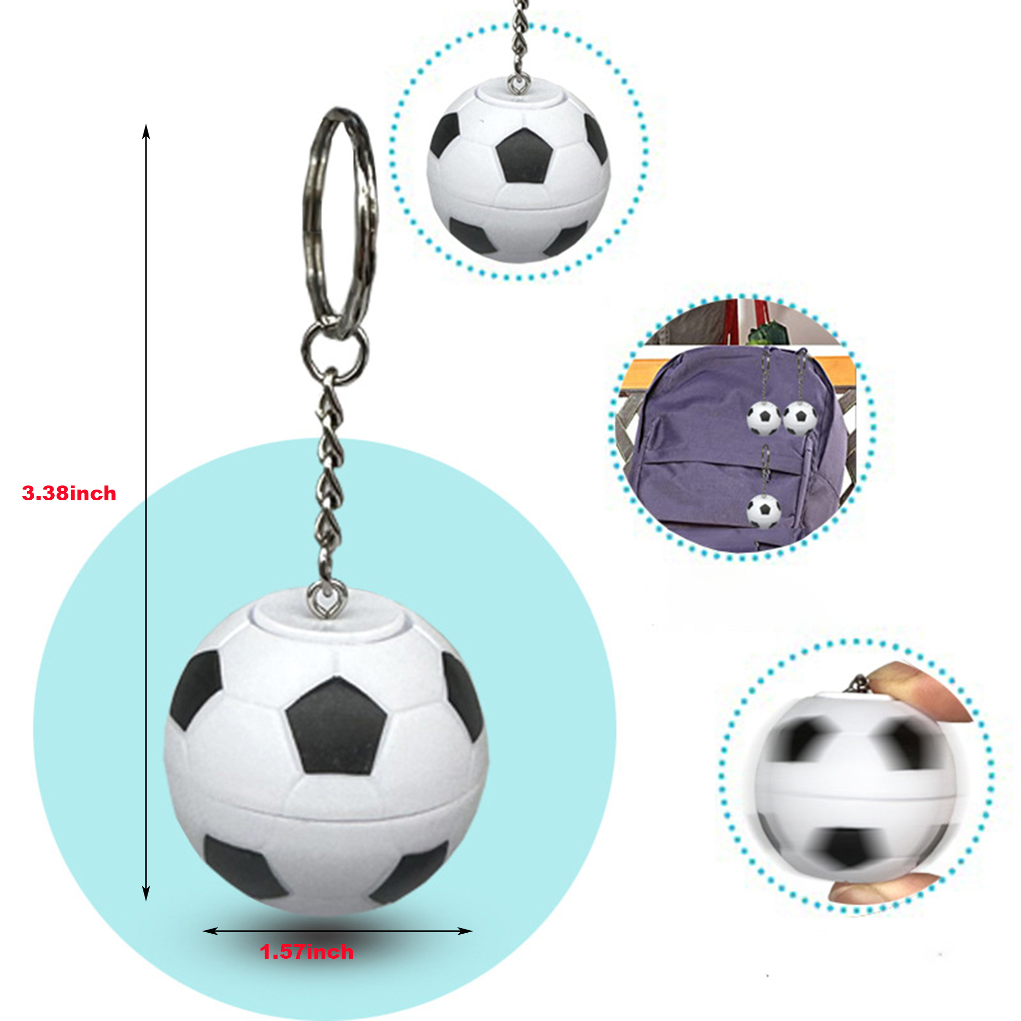 Football Gyro Keychain 3